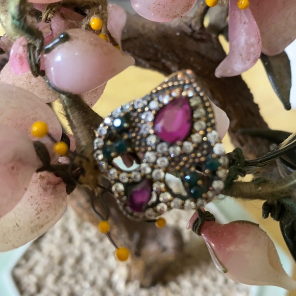 Antique 925 ruby emerald whit sapphire ring
